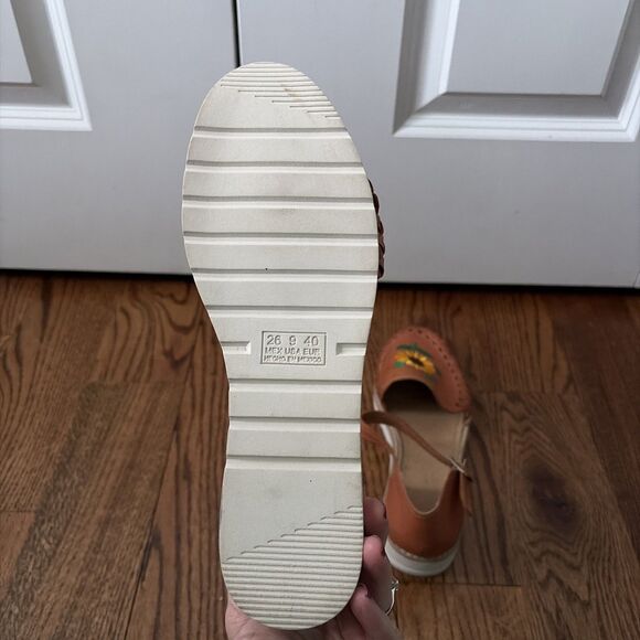 Women's Size 9 Huarache Artesenal Mexicano Mexican sandals Leather Hand Made - Picture 5 of 6